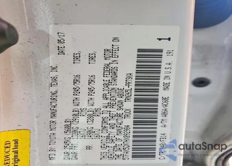 2017 Toyota Tacoma Double Cab z USA, uszkodzony, nr VIN 5TFAX5GN7HX092984